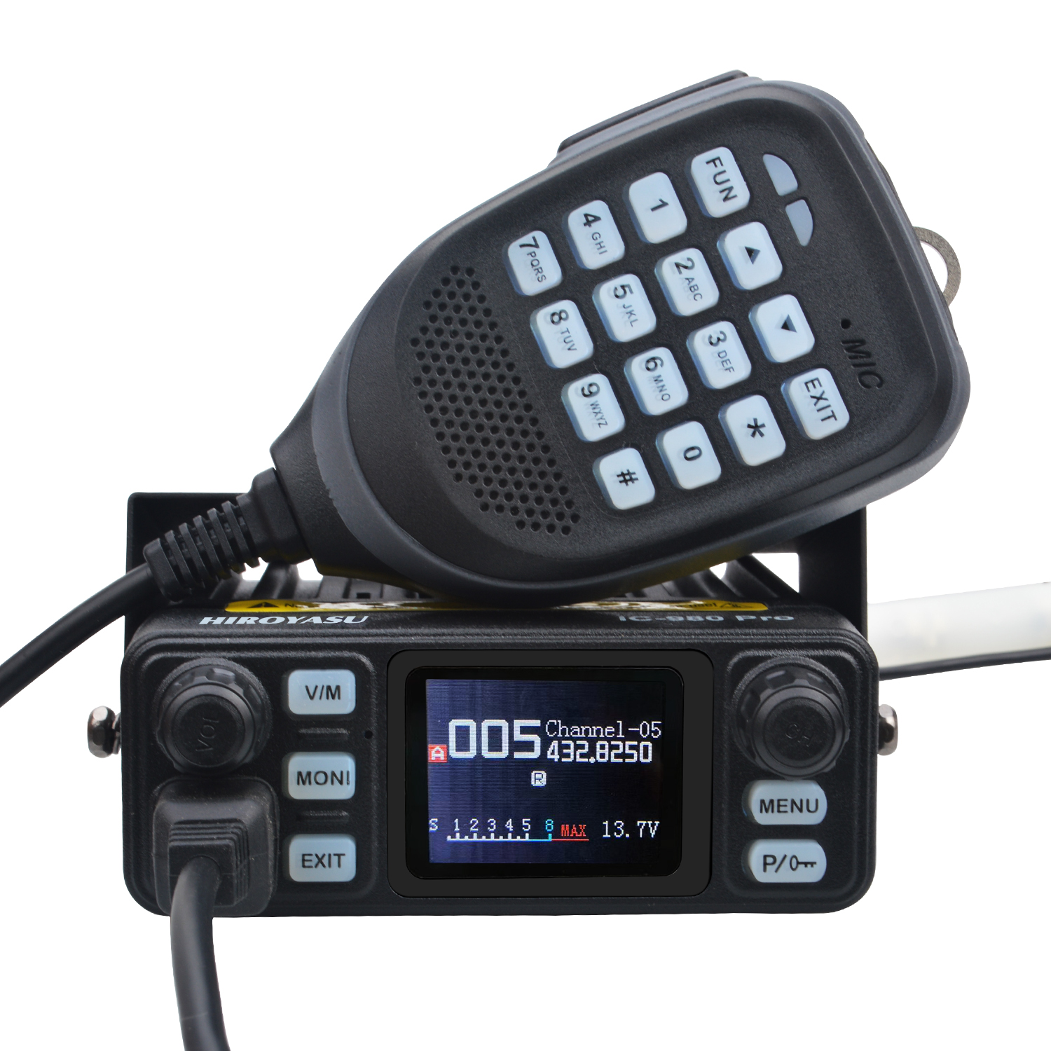 Dual Band Walkie Talkie UHF VHF Mini Radio with AI Noise Reduction