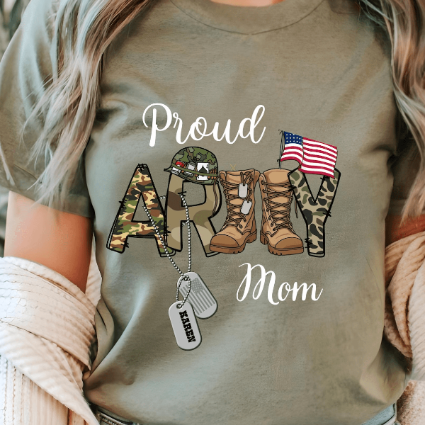 Custom Proud Army Family Shirts – Military Gift