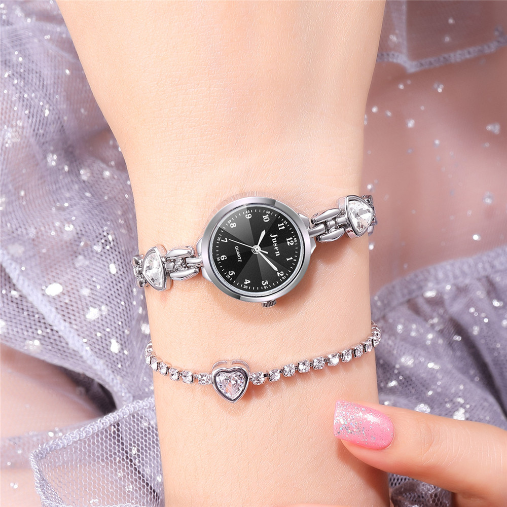 Elegant Fashion Rhinestone Small Dial Quartz Bracelet Women Watch, Stylish Women Wrist Watch, Luxury Rhinestone Watch
