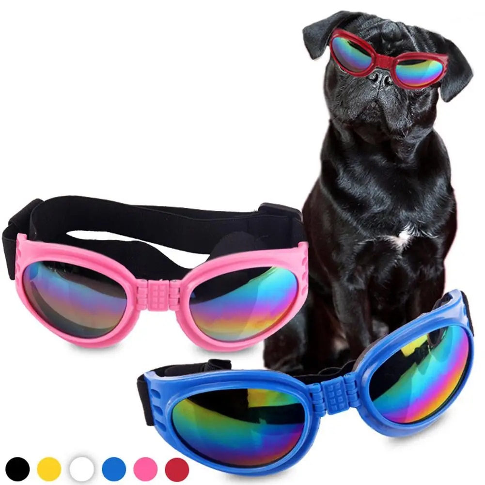 Foldable Dog Sunglasses: Summer Windproof UV Goggles
