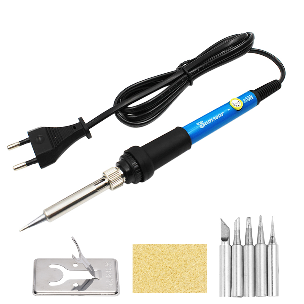 Professional Electric Soldering Iron Kit Digital Display, Adjustable Temp Welding Repair Tools with Solder