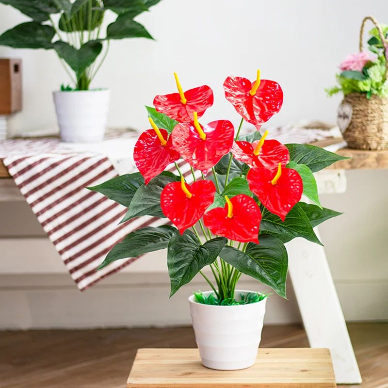 Artificial Monstera Leaves Large Tropical Plant Decor for Home and Garden