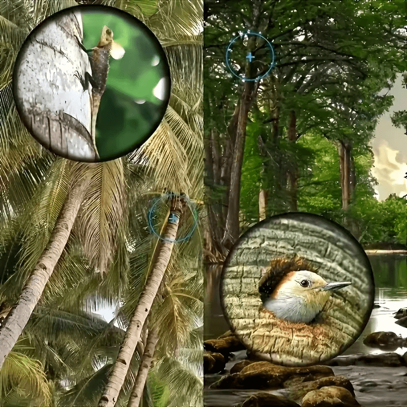 HD Compact Binoculars for Long Distance Viewing, Foldable & Lightweight for Outdoors