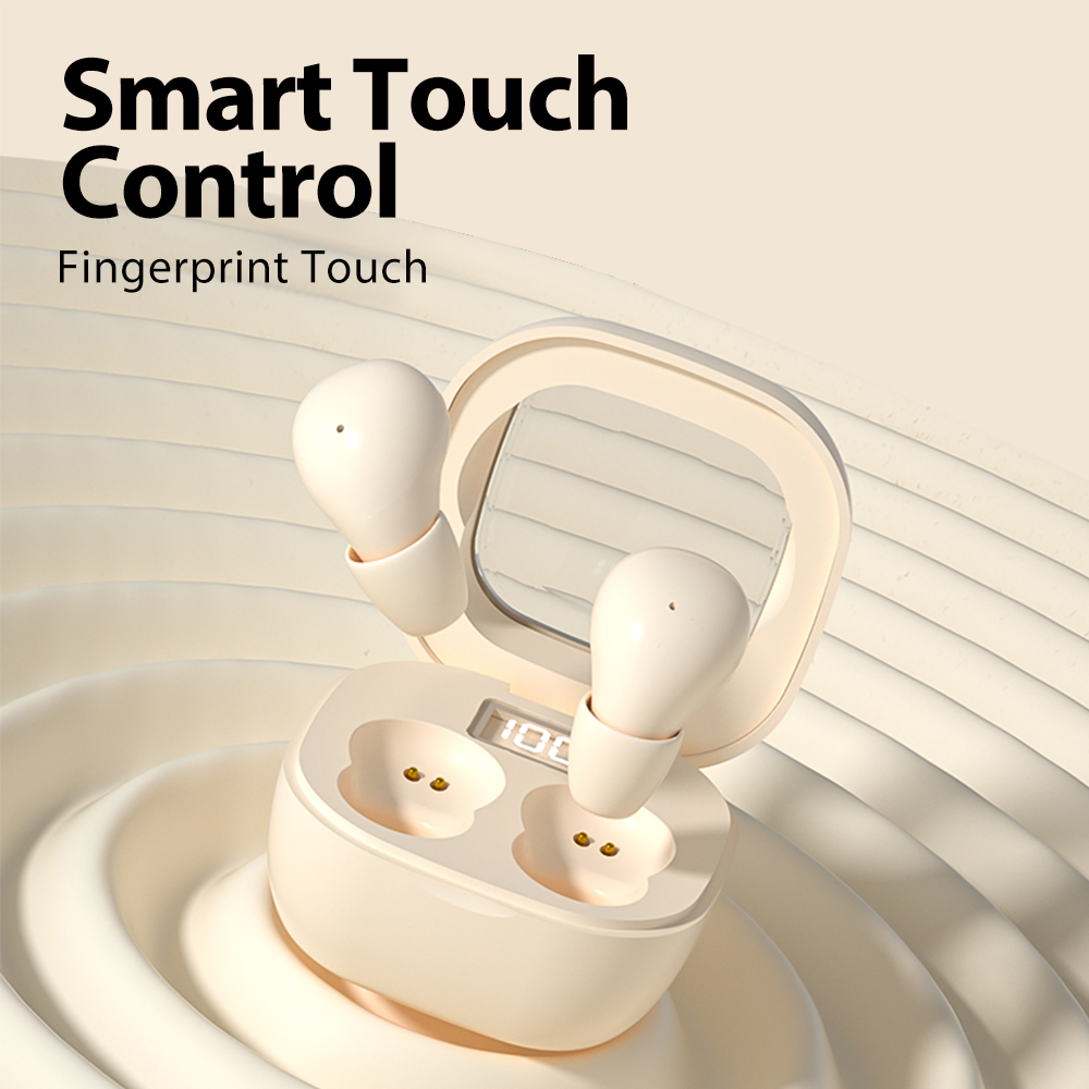 Ultra Compact Mini Bluetooth 5.3 Earphones, Invisible Design, HiFi Sound, Noise Cancelling, LED Display