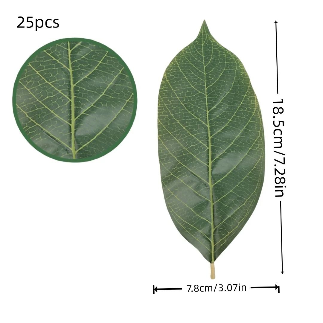Botanical Narrative Sculpture – High-Definition Magnolia Leaf Architectural Set