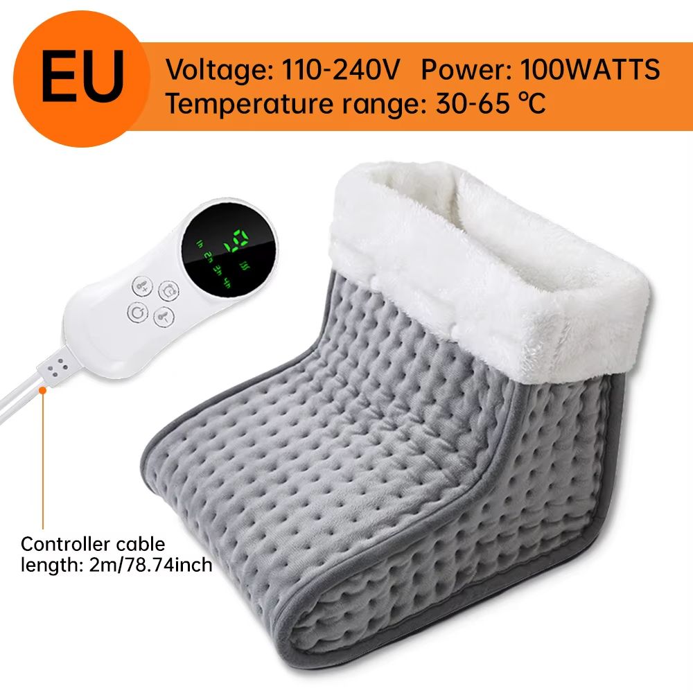 CozyFeet Electric Heated Foot Warmer – 9 Gear Heating Pad with Adjustable Temperature Control