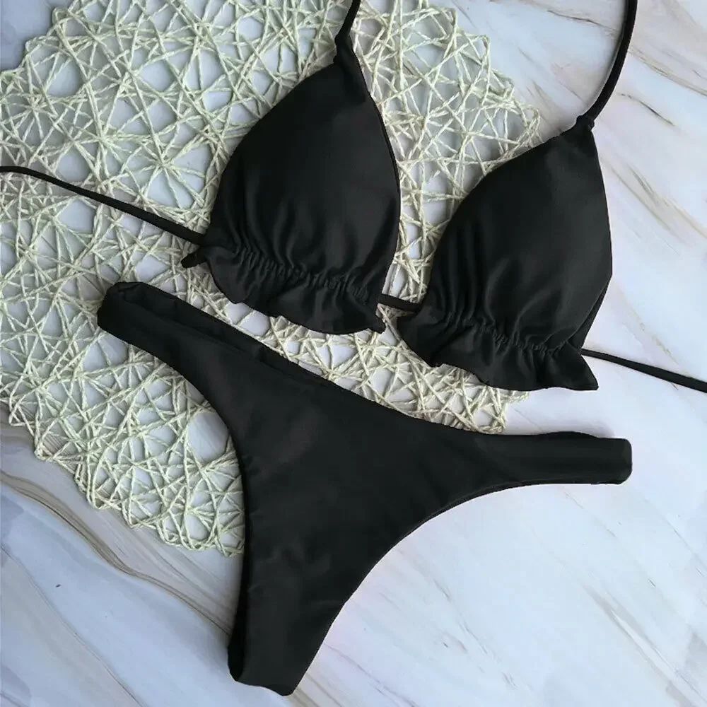 Sexy Brazilian Push-Up Bikini Set Women 2-Piece Bandage Swimwear