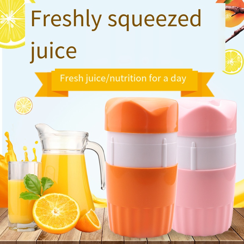 FreshPress Manual Citrus Juicer Cup with Measuring Scale and Lemon Squeezer