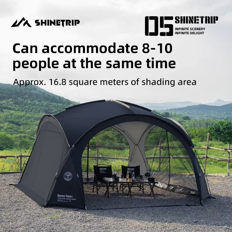 ShineTrip Outdoor Camping Canopy Rainproof and Sunscreen Tent Sunshade with Optional Accessories
