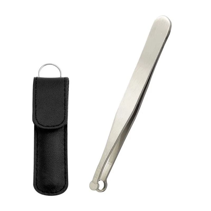 Universal Nose Hair Trimming Tweezers Stainless Steel Facial Grooming Trimmer