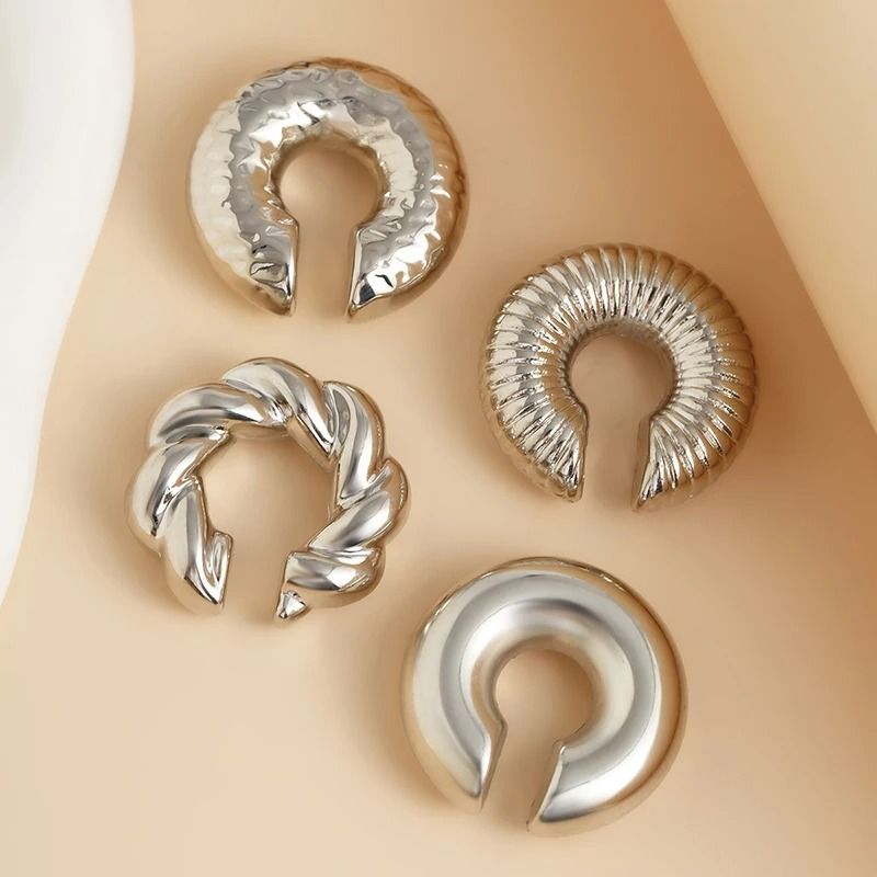 4-Piece C-Shaped Non-Pierced Ear Clip Set