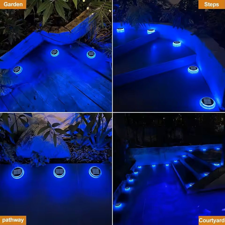 Solar LED Step Light for Outdoor Stairs and Pathways – Waterproof IP68