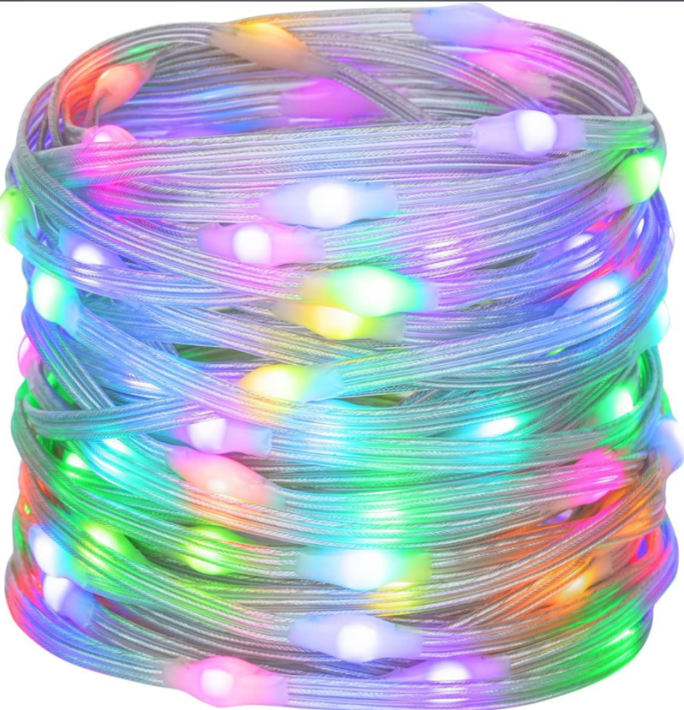 Smart String Light with APP and Remote Control, Multicolor Fairy Light, USB Powered, Waterproof for Christmas Wedding