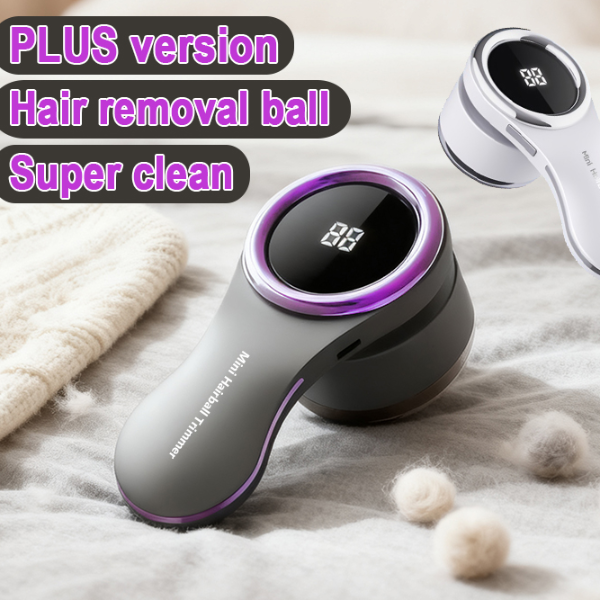 Portable Clothes Fuzz Remover Electric Lint Shaver LCD Display USB Rechargeable Fabric Shaver