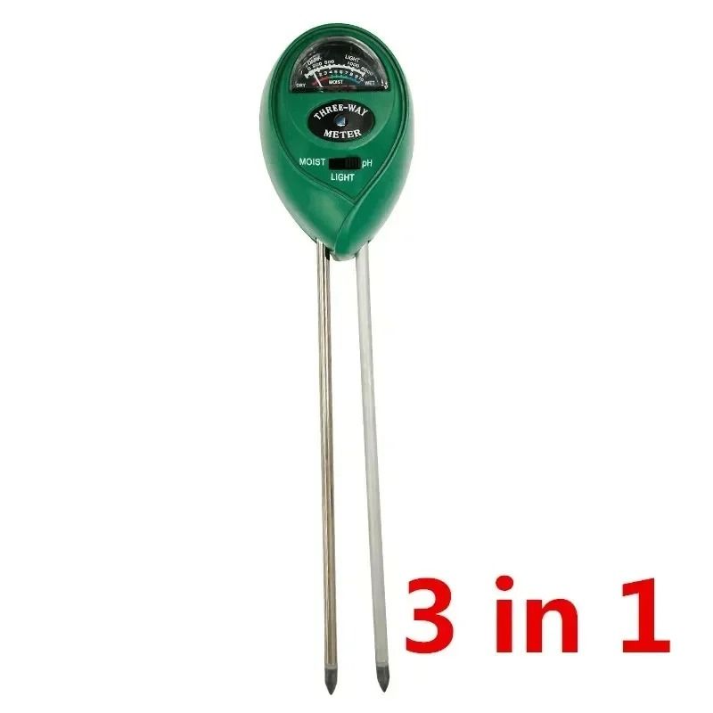 3 in 1 Soil Meter Moisture Light PH Tester