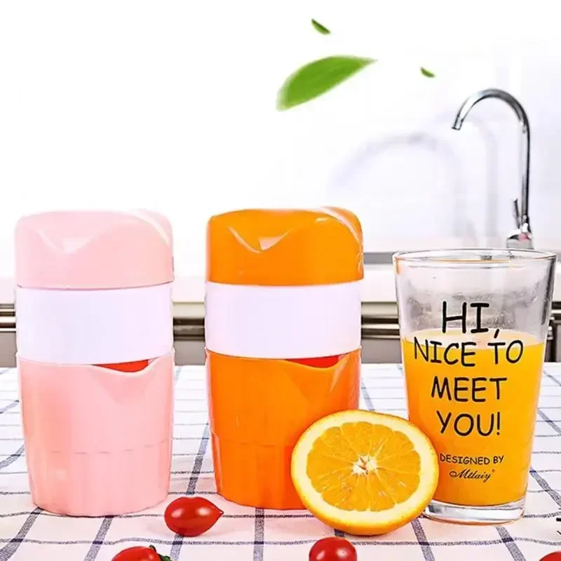 FreshPress Manual Citrus Juicer Cup with Measuring Scale and Lemon Squeezer