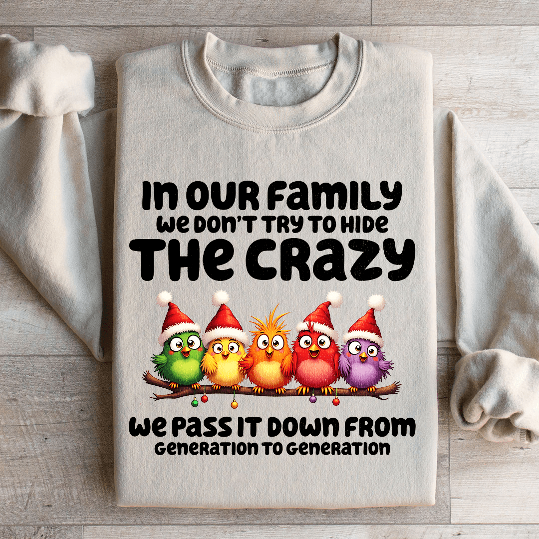 in Our Family We Don't Try To Hide Sweatshirt