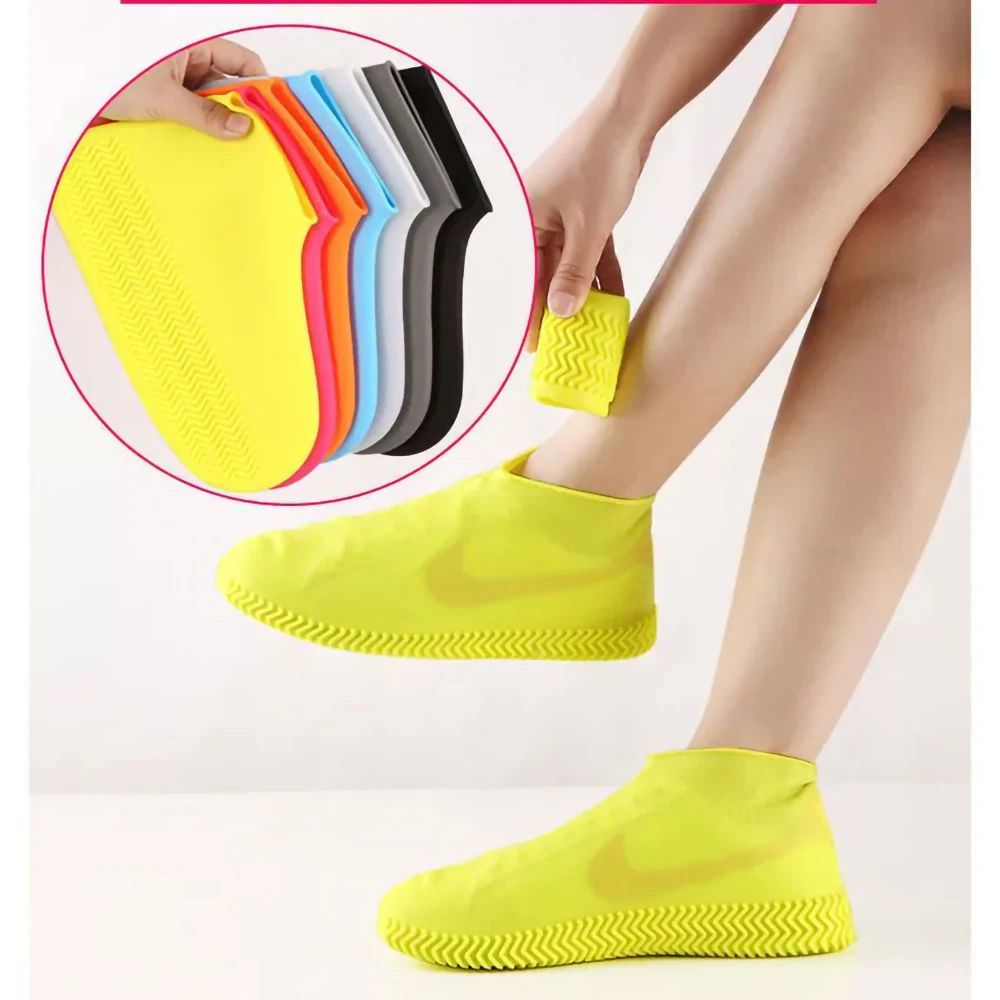 Waterproof Silicone Shoe Covers Non Slip Rain Overshoes for Outdoor Protection