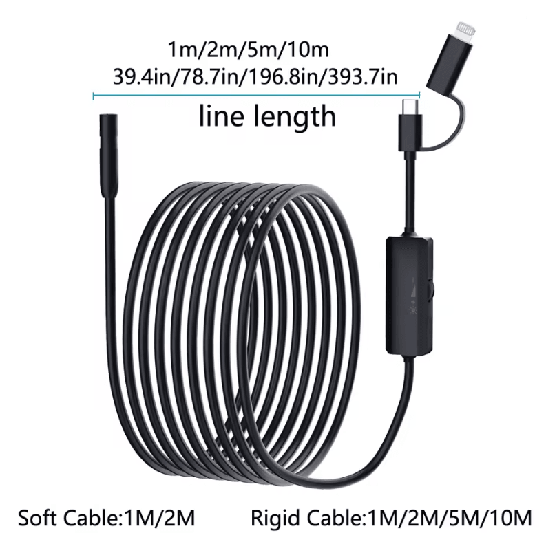 FlexiScope Waterproof Endoscope Camera for Android and iPhone