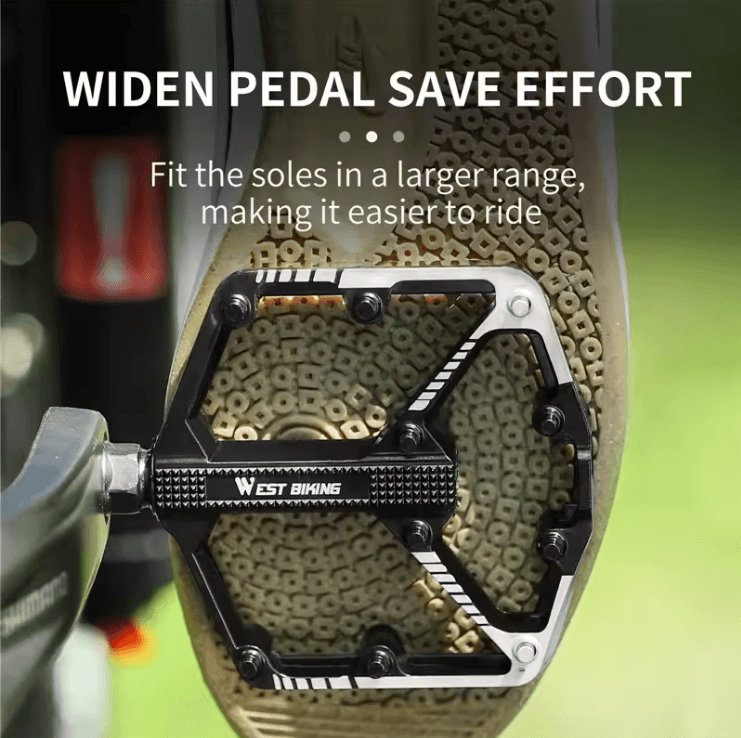 West Biking Alloy Bicycle Pedals Non Slip MTB Road Cycling Pedals with Sealed Bearings