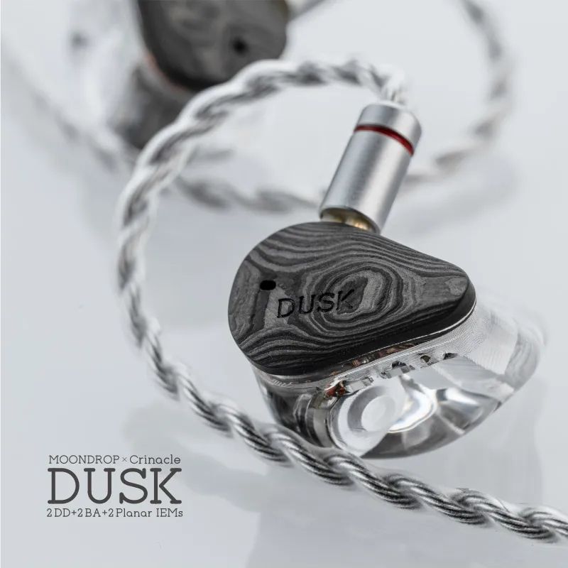 MoonDrop Dusk 2 Planar In Ear Headphone, Interchangeable Cable With 3.5mm, Pro Grade Audio
