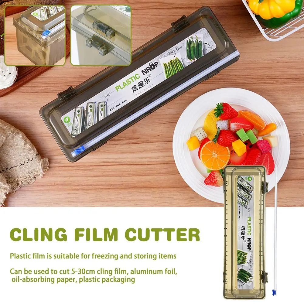 Basalt Streamline | Precision Cling Film Dispenser & Integrated Safety Cutter