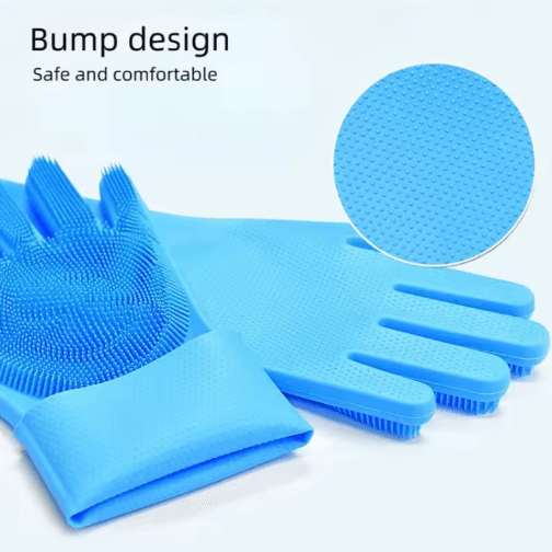 Silicone Cat Bathing Glove Gentle Grooming and Shampoo Massage Brush