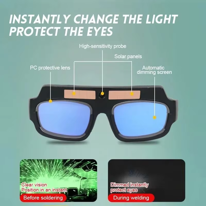 Automatic Darkening Welding Glasses Anti-Glare Eye Protection