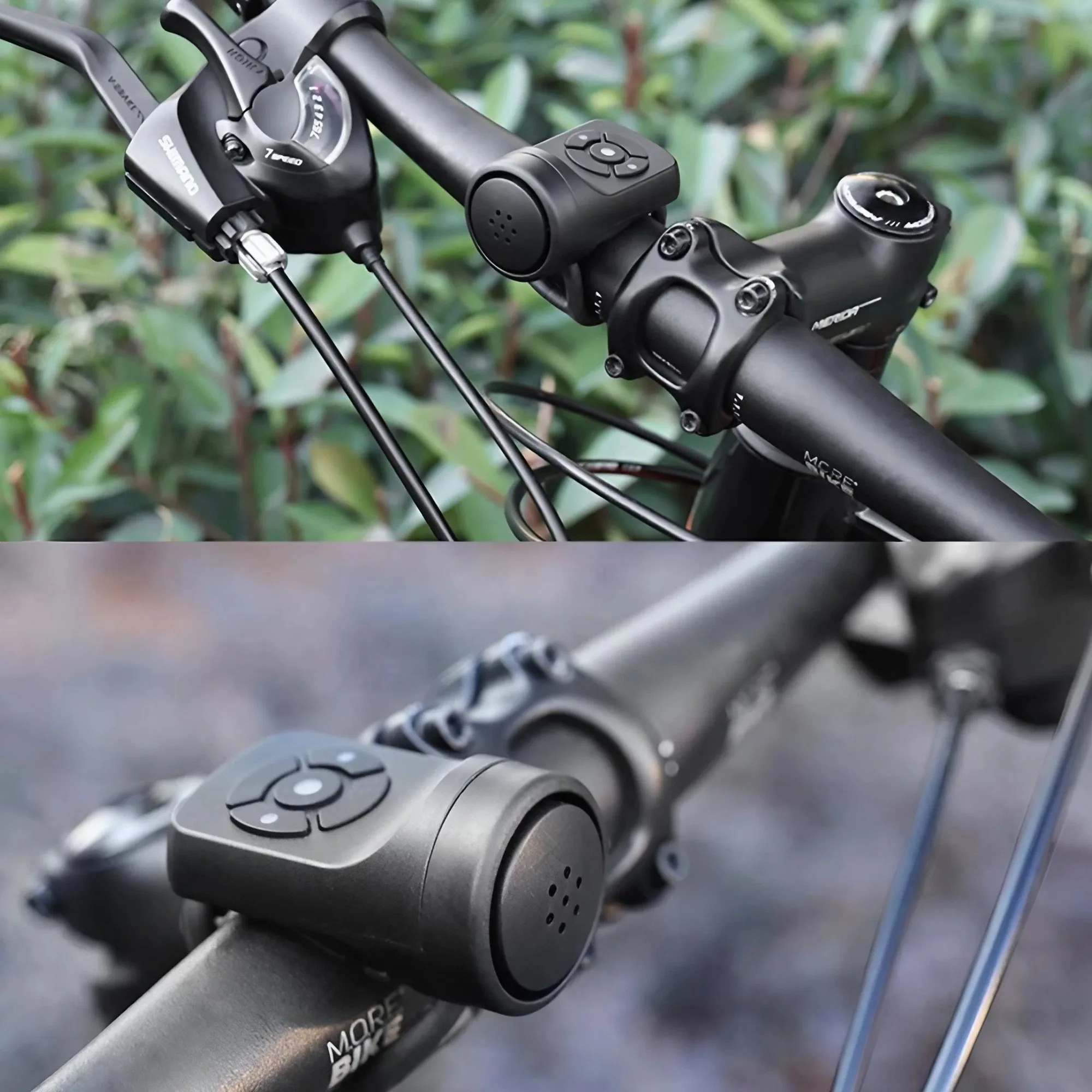 USB Rechargeable Bicycle Electric Horn, Black ABS Cycling Bell, Super Loud Riding Speaker, Bike Safety Gear