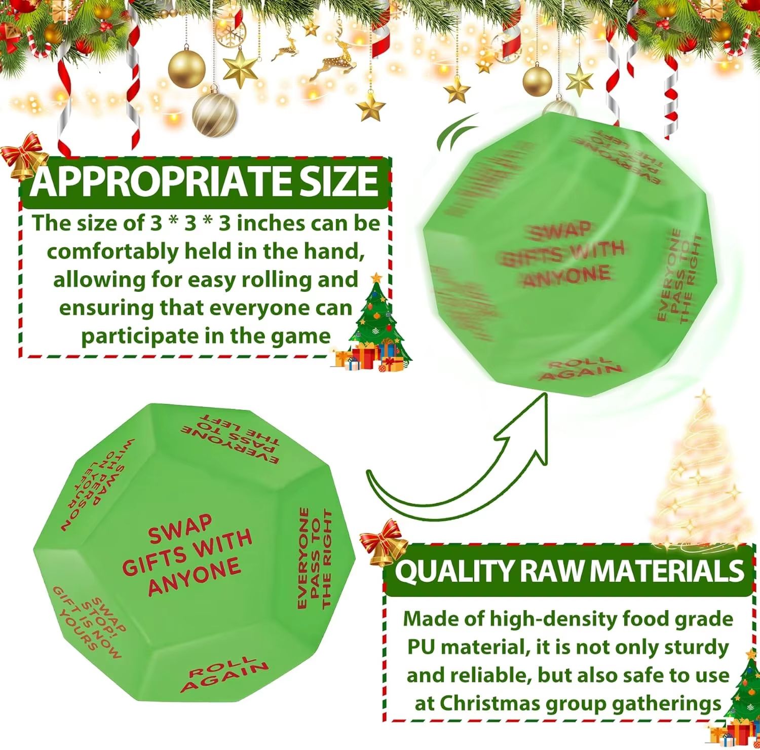 Santa Swap Gift Exchange Dice Game - 2025 Holiday Party Fun Activity