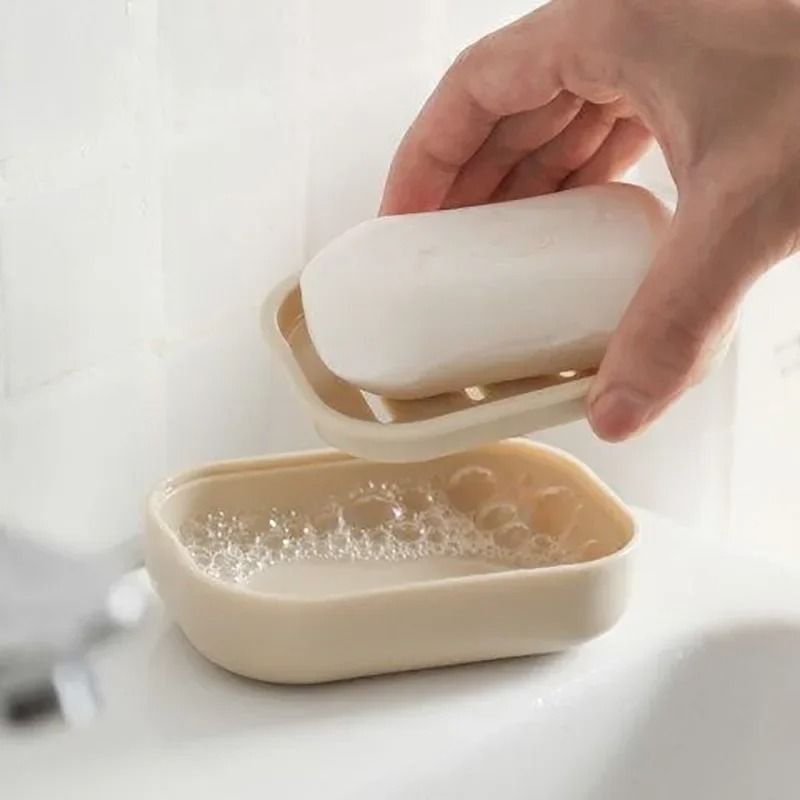 Double Layer Soap Dish with Lid