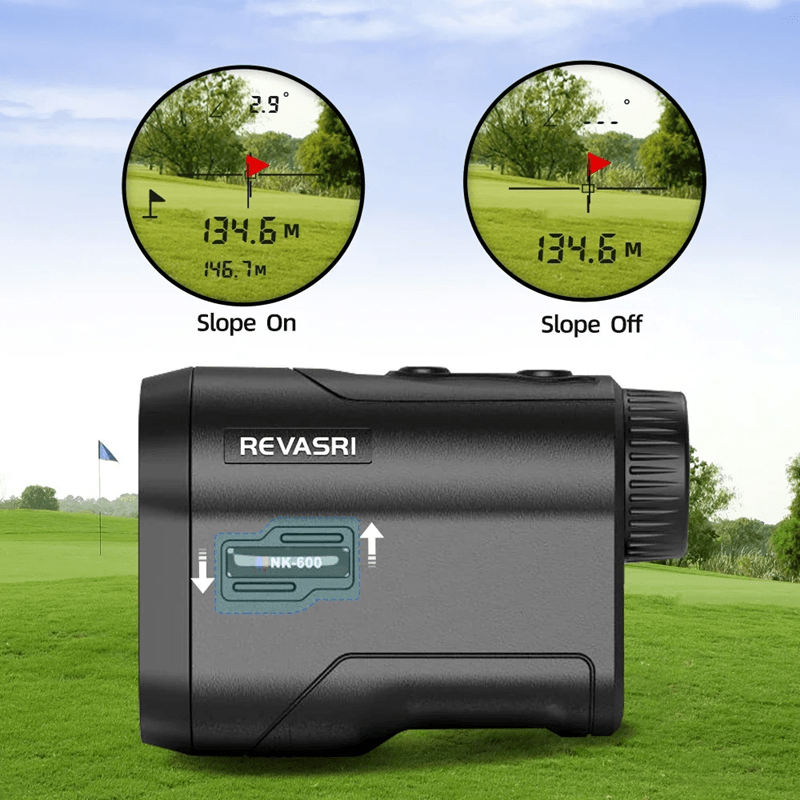 REVASRI 600 Yard Golf Laser Rangefinder with Slope and Flag Lock Technology