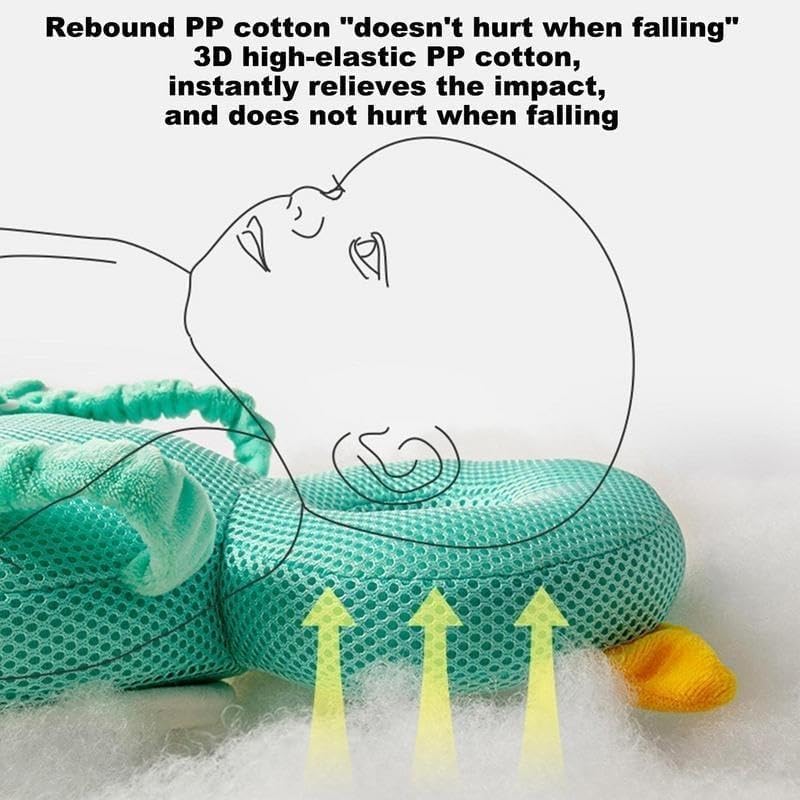 Toddler Baby Head Protector Pillow – Safety Cushion for 1–3T Infants with Cute Cartoon Wings Design