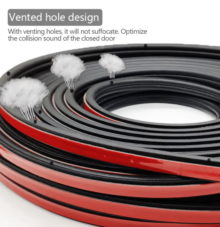 AutoGuard Double Layer Car Door Seal Strip Soundproof and Weatherproof Protector
