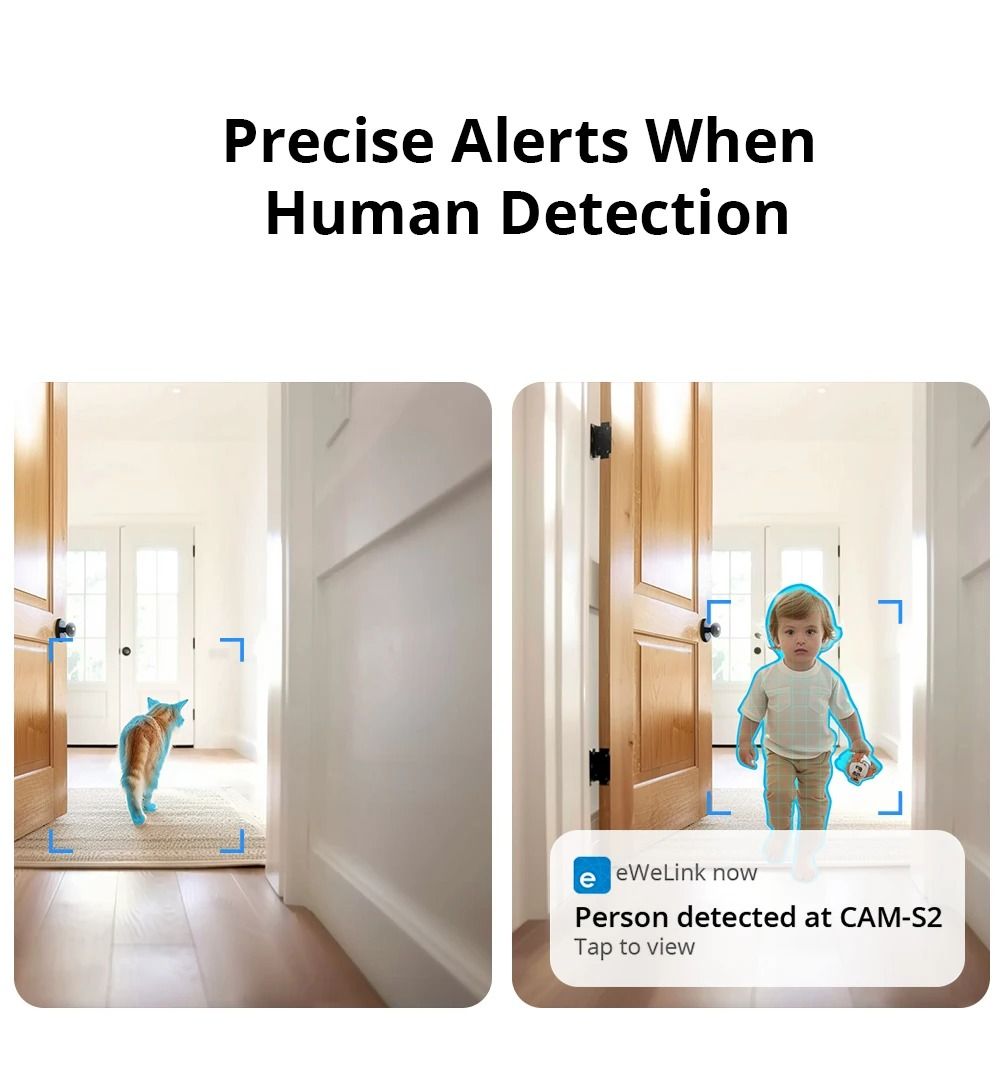 Sonoff Cam Slim Gen2 Smart Home Security Camera 1080P Human Detection