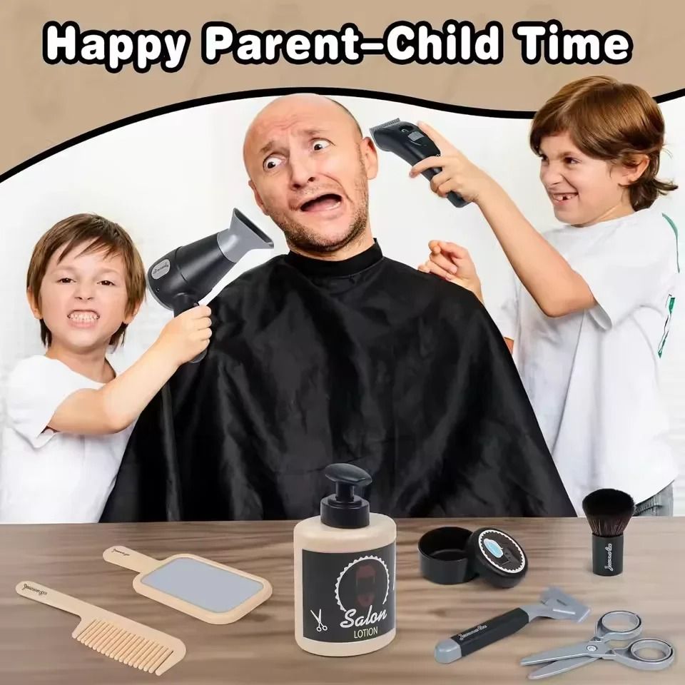 Kids Barber & Grooming Roleplay Set – Interactive Salon & Shaving Playset