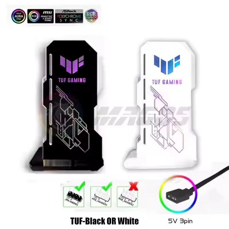 Faith Luminous ARGB Vertical GPU Holder & Graphics Card Jack Bracket