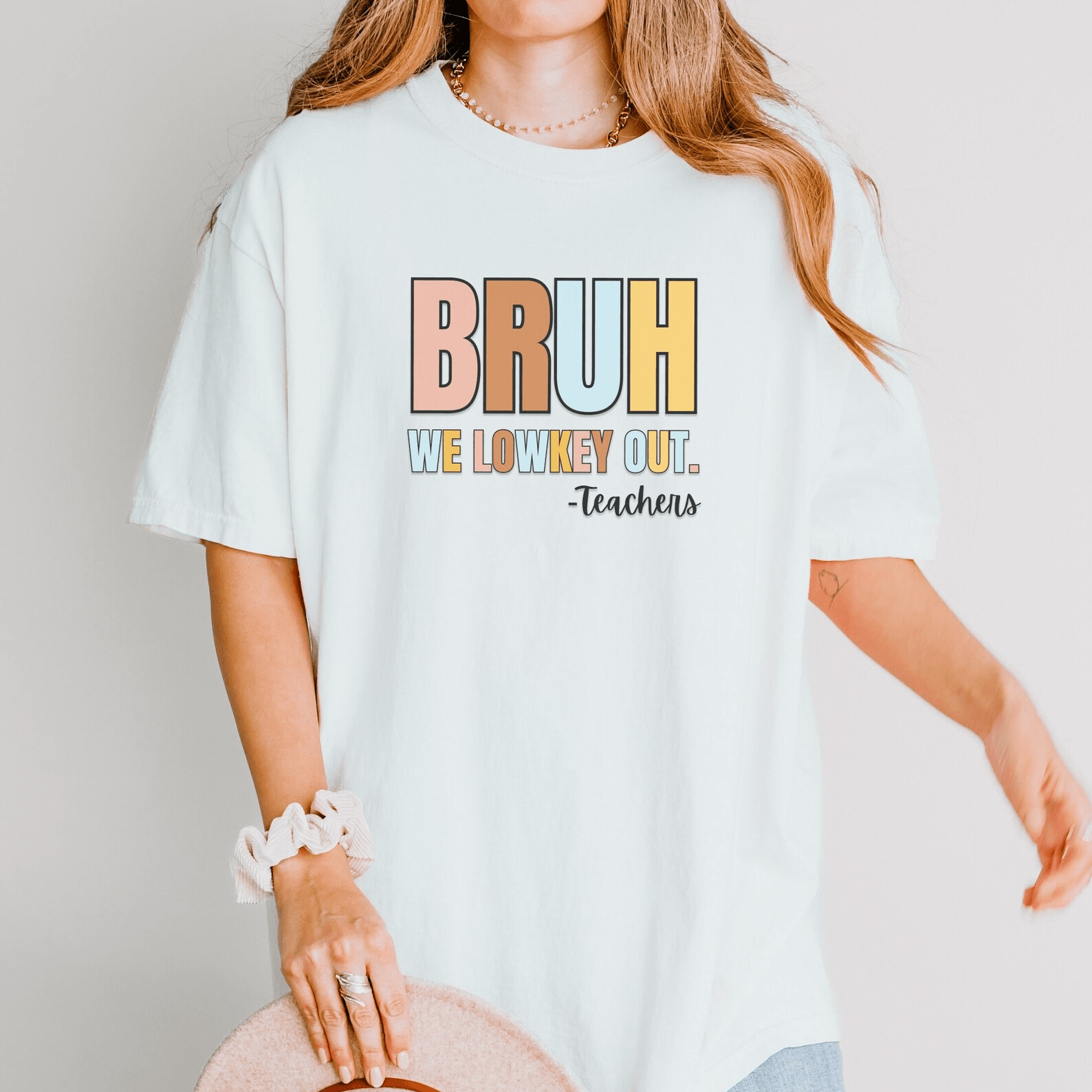 Bruh We Out Teacher Shirt Retro Last Day of School Funny Teacher Tee Gift