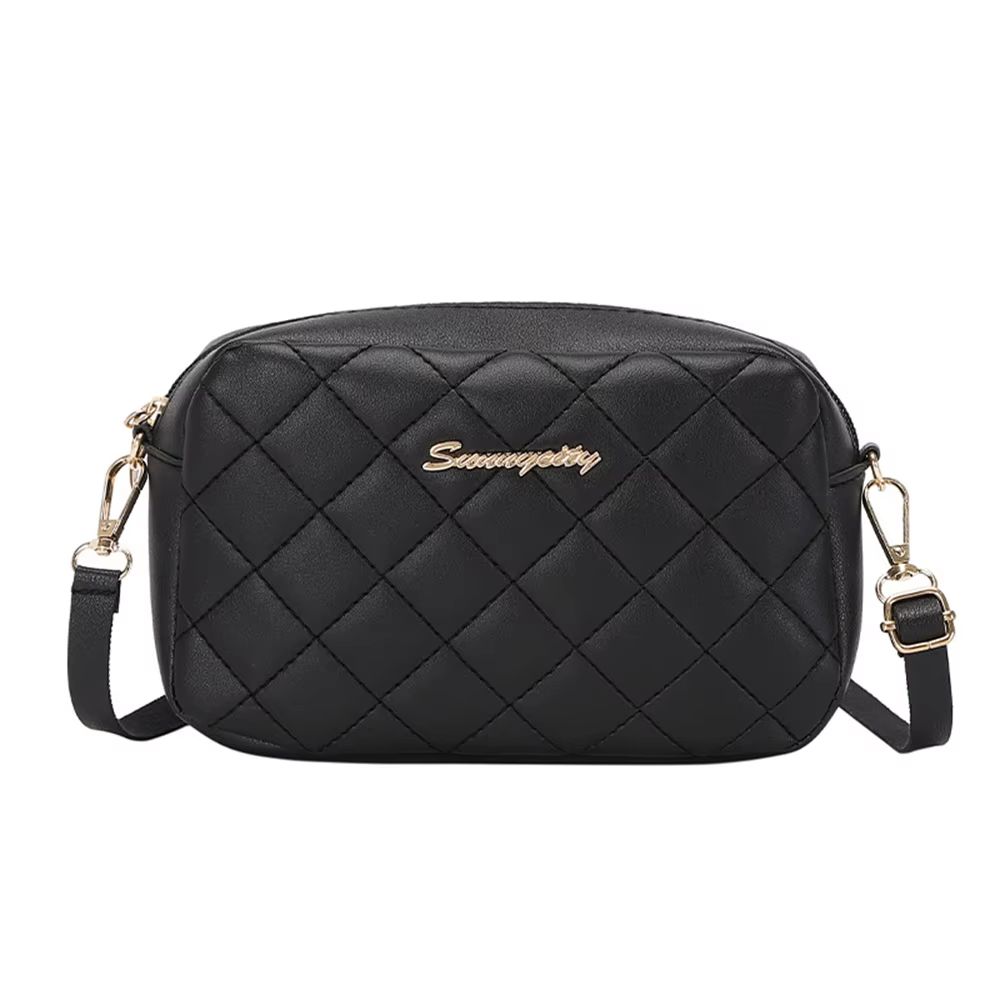 Mini Quilted Tassel Crossbody Bag with Chain Strap Stylish Women's Messenger Purse