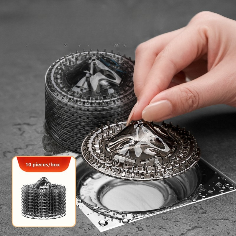 Hair Filter Silicone Iceberg, Disposable Anti-Clogging Floor Drain, Bathroom Sink Hair Catcher