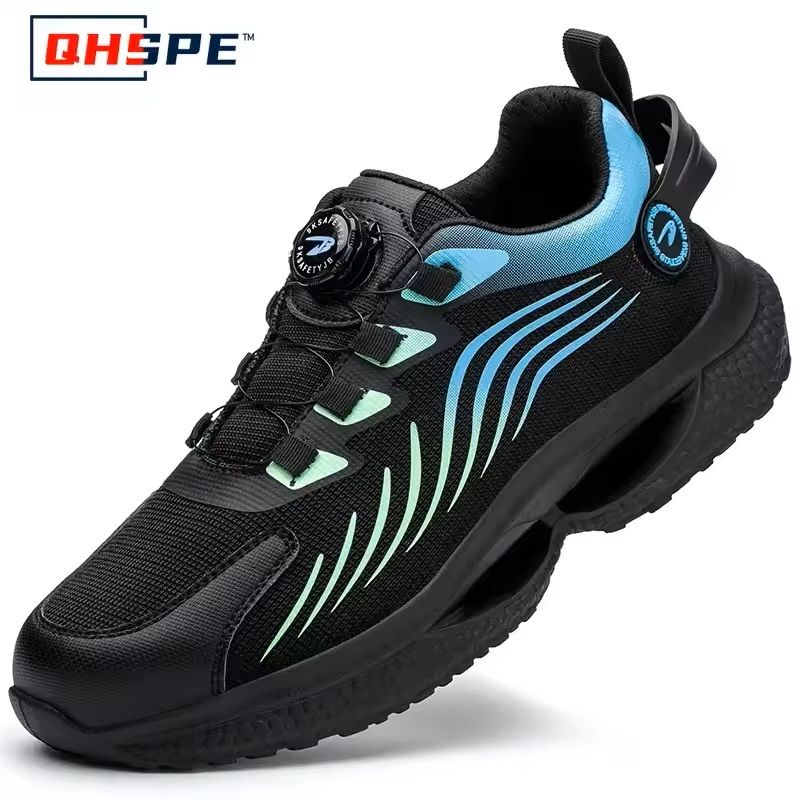 Men's Rotating Button Safety Shoes with Steel Toe Protection
