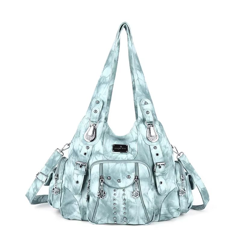 Angelkiss PU Leather Women's Handbag Shoulder Bag Large Fashion Satchel