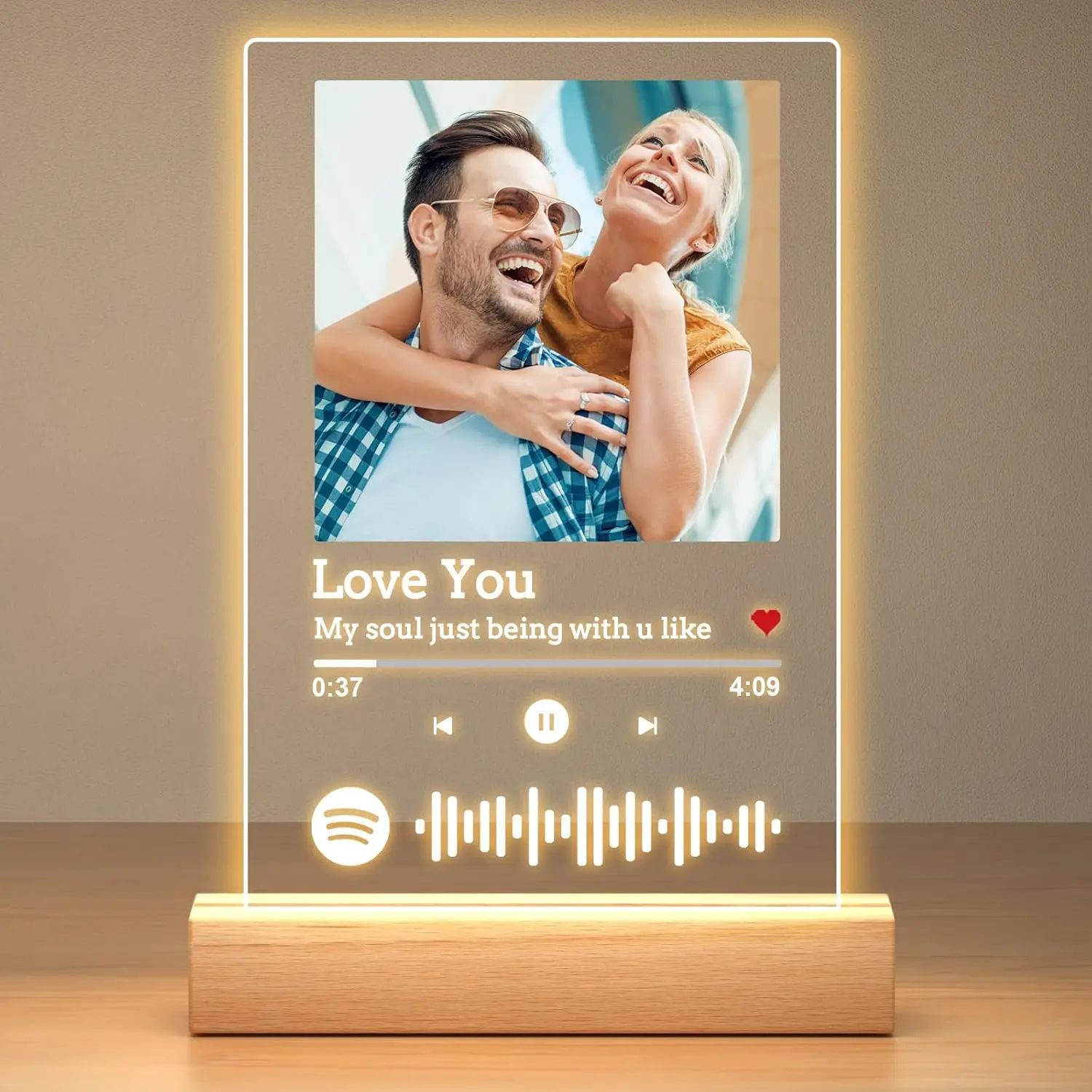 Personalized Spotify Acrylic Photo Lamp