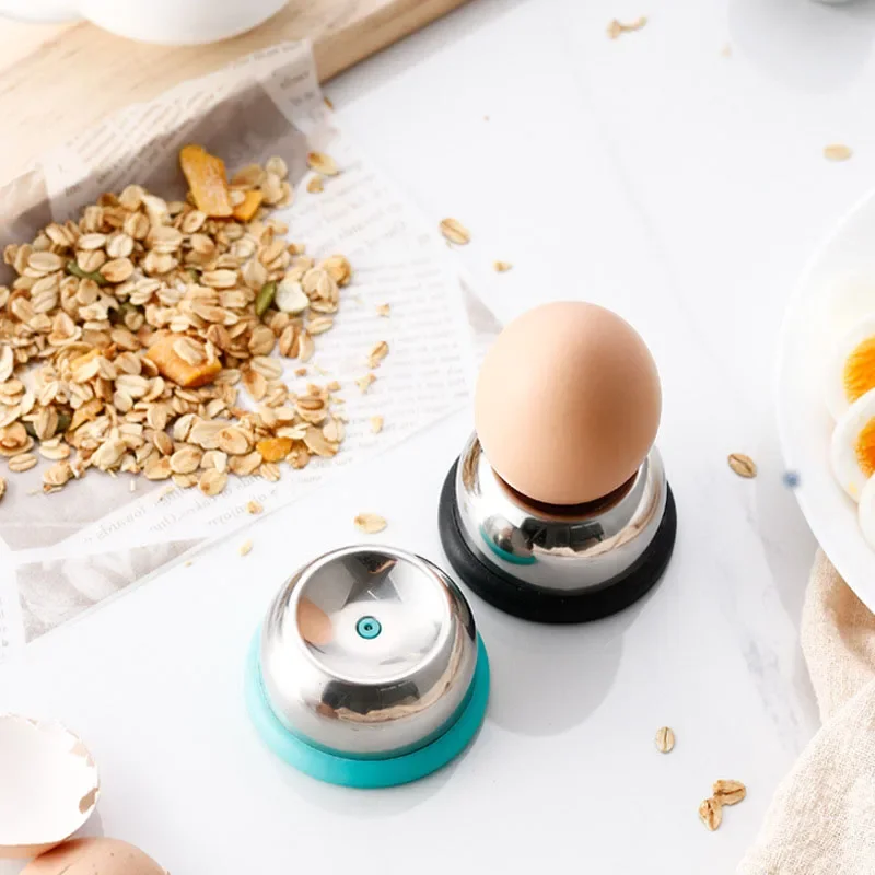 Stainless Steel Needle Egg Maker, Plastic Base Manual Boiled Egg Punching Machine, Kitchen Small Tool, Egg Pricker Whisk