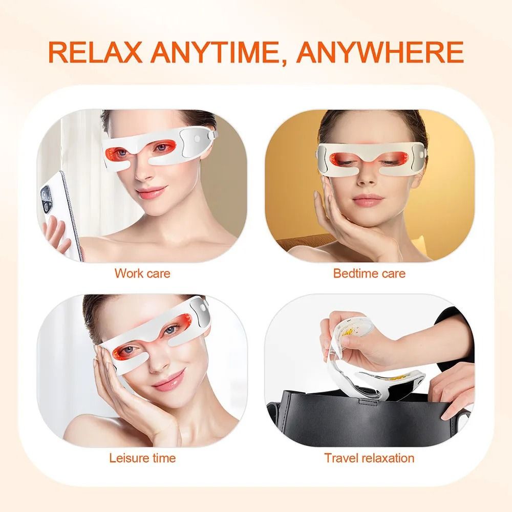 LED Eye Massager Device Anti Aging Dark Circles Eye Care Tool