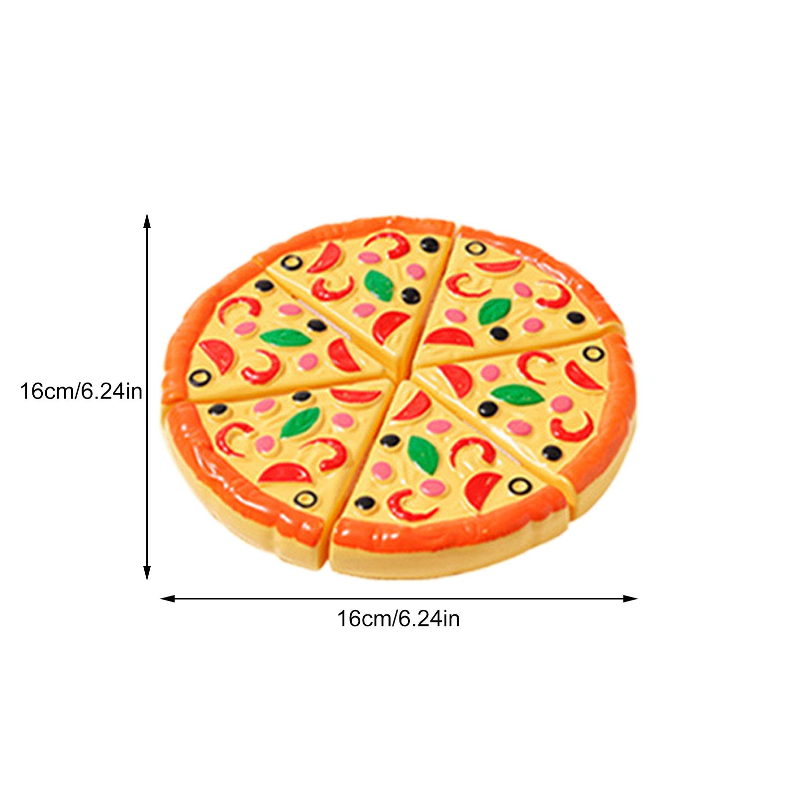 Kids Pizza Cutting Toy, Pretend Play Food Cooking, Child Toy Kitchen, Simulation Plastic Pizza Dinette, Kitchen Toys