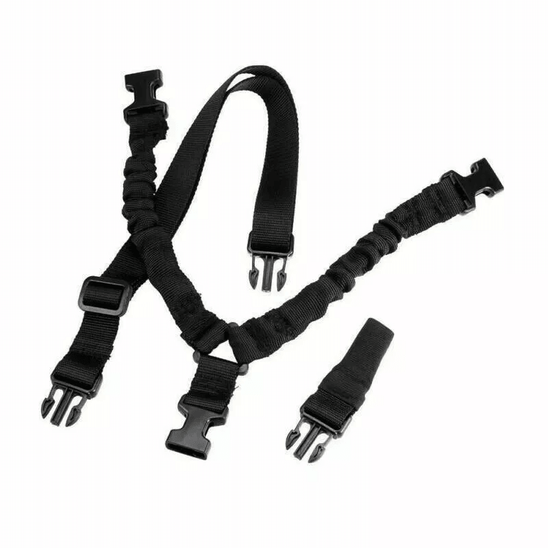 Tactical One Single Point Sling Strap Bungee Rifle Gun Sling with QD Buckle, Quick Release Hunting & Shooting Gear