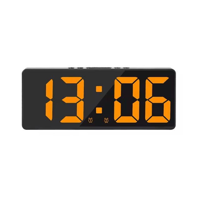Smart Voice Control LED Digital Alarm Clock – Temperature Display & Snooze Night Mode