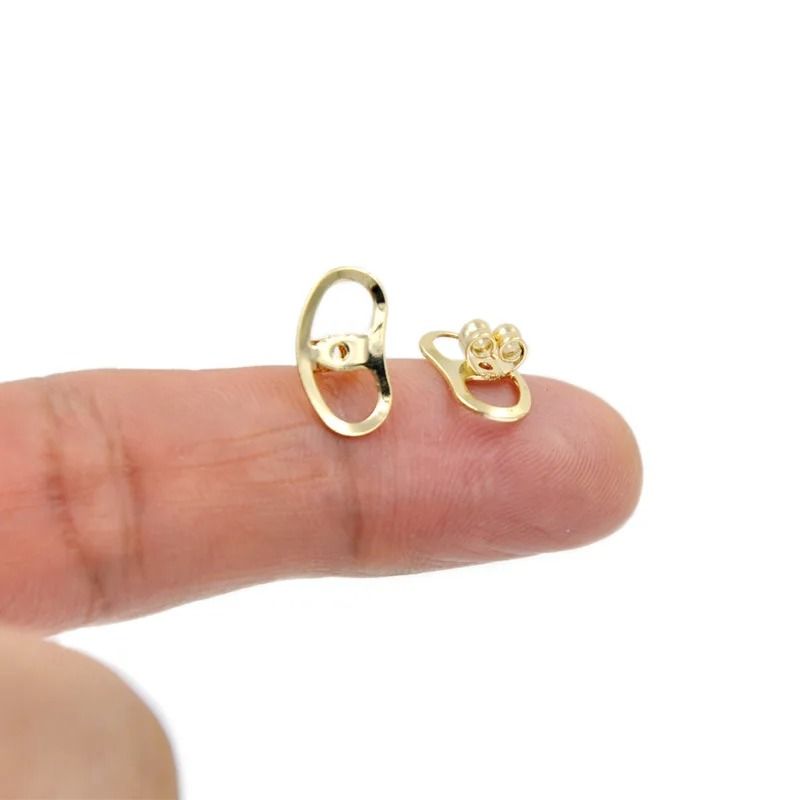 Metal Earring Lifters Backings Safety Fasteners 4 Piece Set