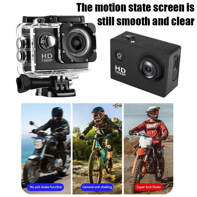 4K Ultra HD Action Camera with Waterproof Case and 2.0 Inch Screen